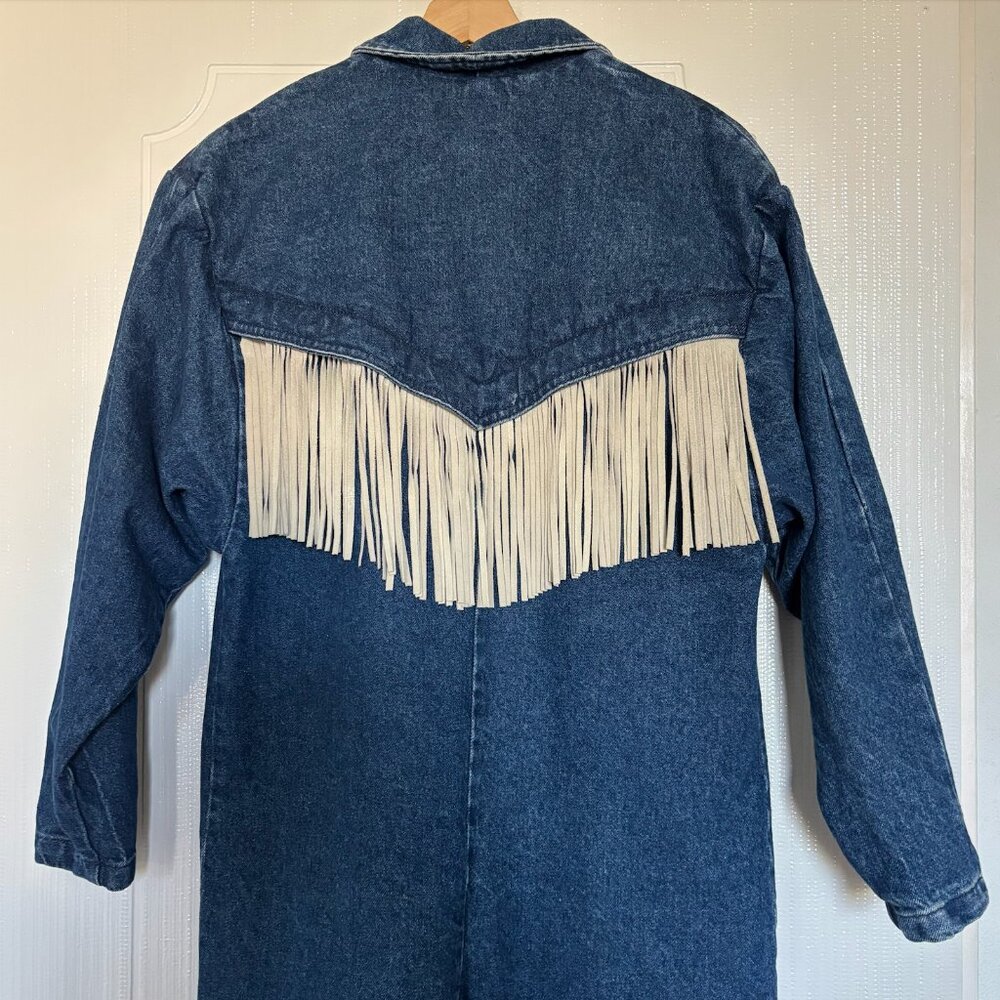 Pioneer Wear Vistas de Santa Fe denim trench | size 8